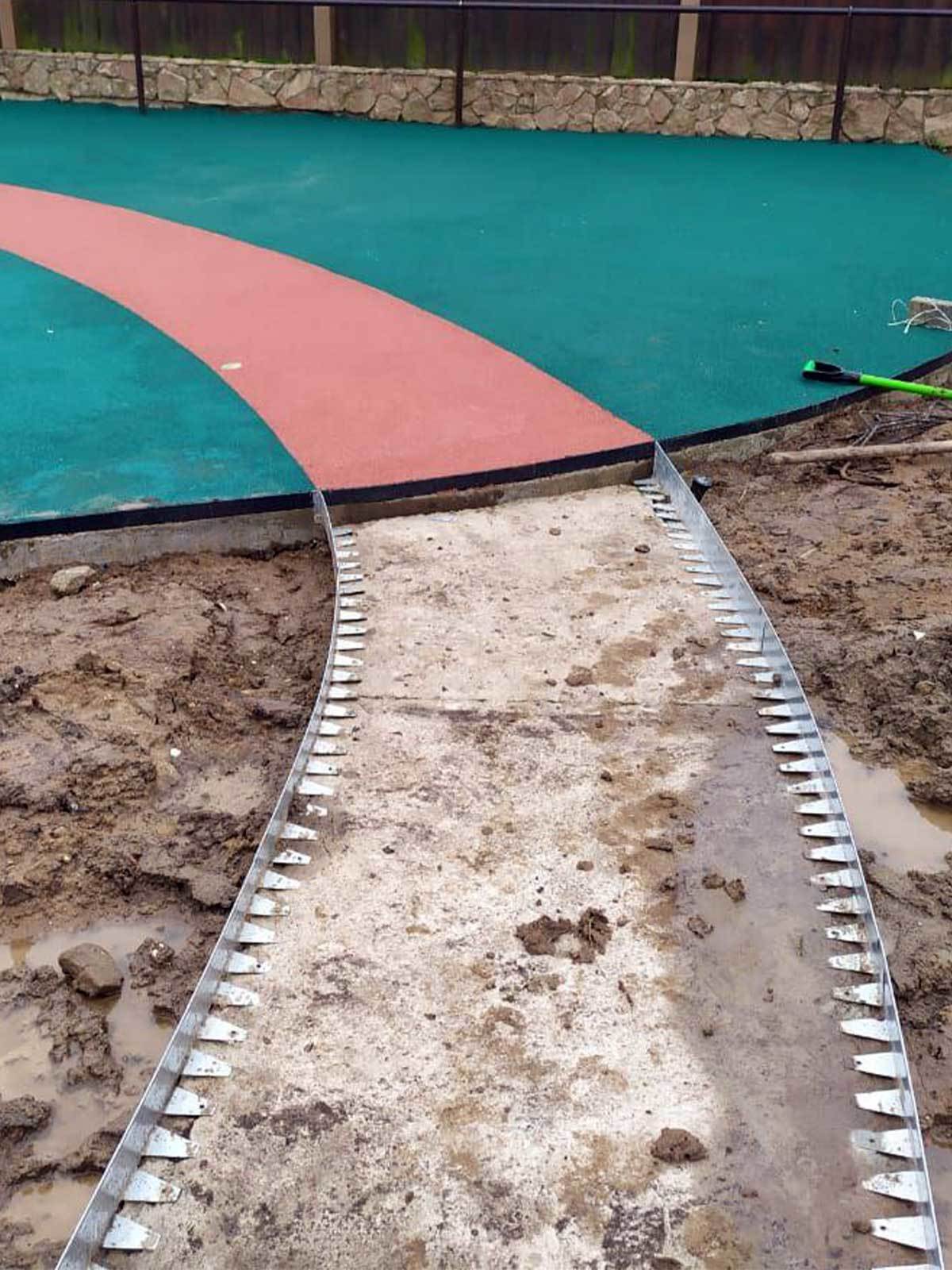 Металлический бордюр 1200*200*70*1,5 компл. ГеоПластБорд GPBST-07  - Вид №2