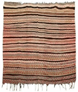 AFOLKI Ковер из шерсти в полоску Kilim Ta529be