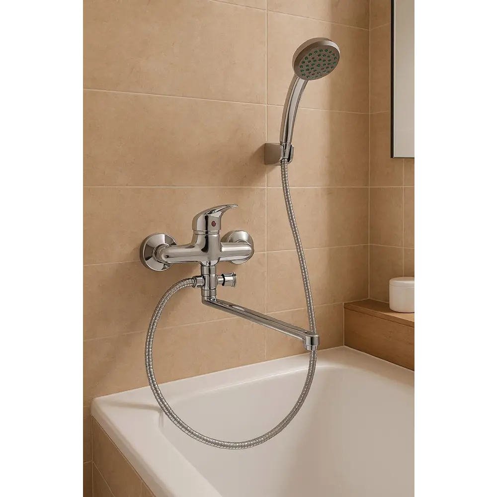 Смеситель для ванны универсальный цвет хром Santreyd Пенза STLM-2207180 - Вид №5