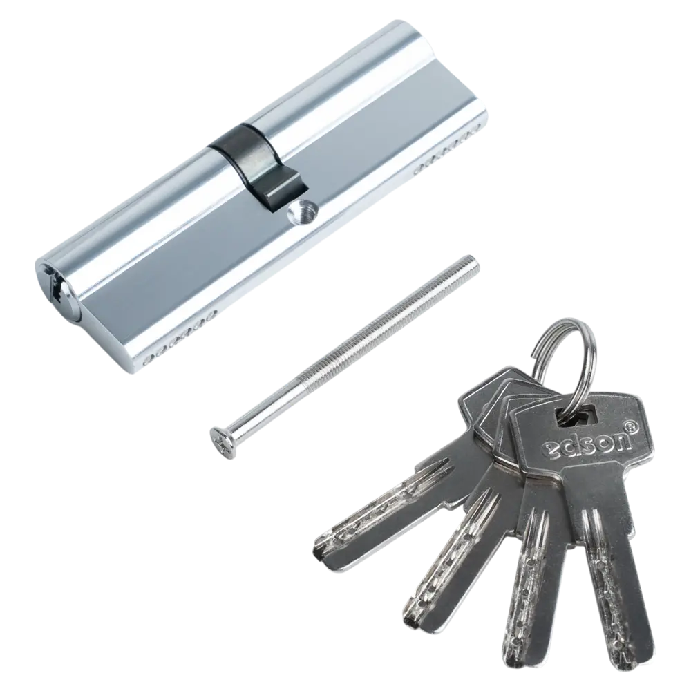 Цилиндр EDS-CYL 50x50 мм ключ/ключ цвет хром EDSON STLM-2031171 - Вид №2