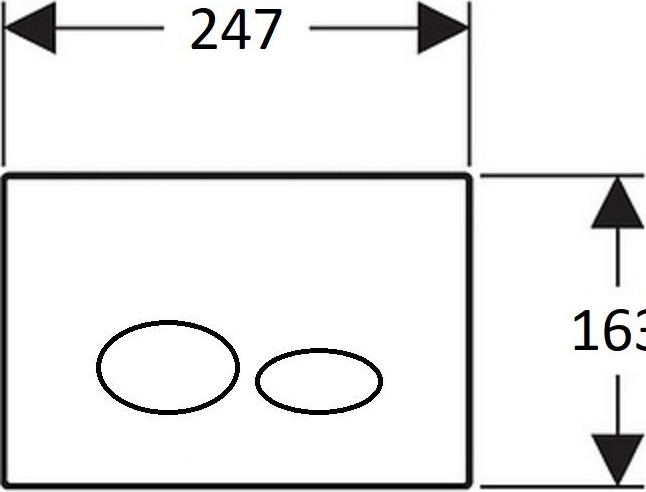 GP5001.00 Кнопка для инсталляции POWER белая Creavit  - Вид №1