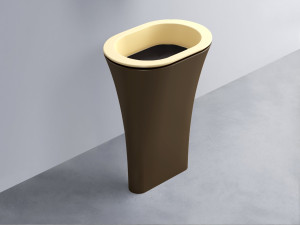 AMLA65-CN+AMPILO-LV+AMCOLO-CA Раковина Amedeo Ovale отдельностоящая cielo Enjoy + Amedeo