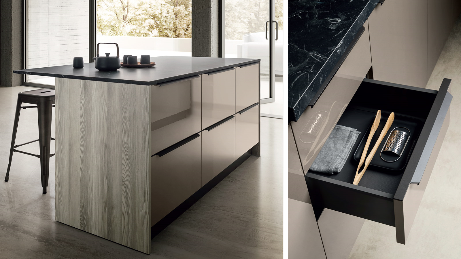 Easy 019  Кухонный гарнитур Ar-Due Lucido  - Вид №1