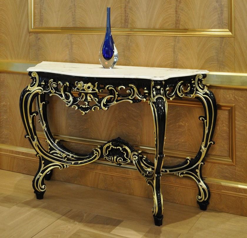 Arnaboldi Interiors Лакированная консоль из дерева и каррарского мрамора sun-id-1426968 - Вид №1