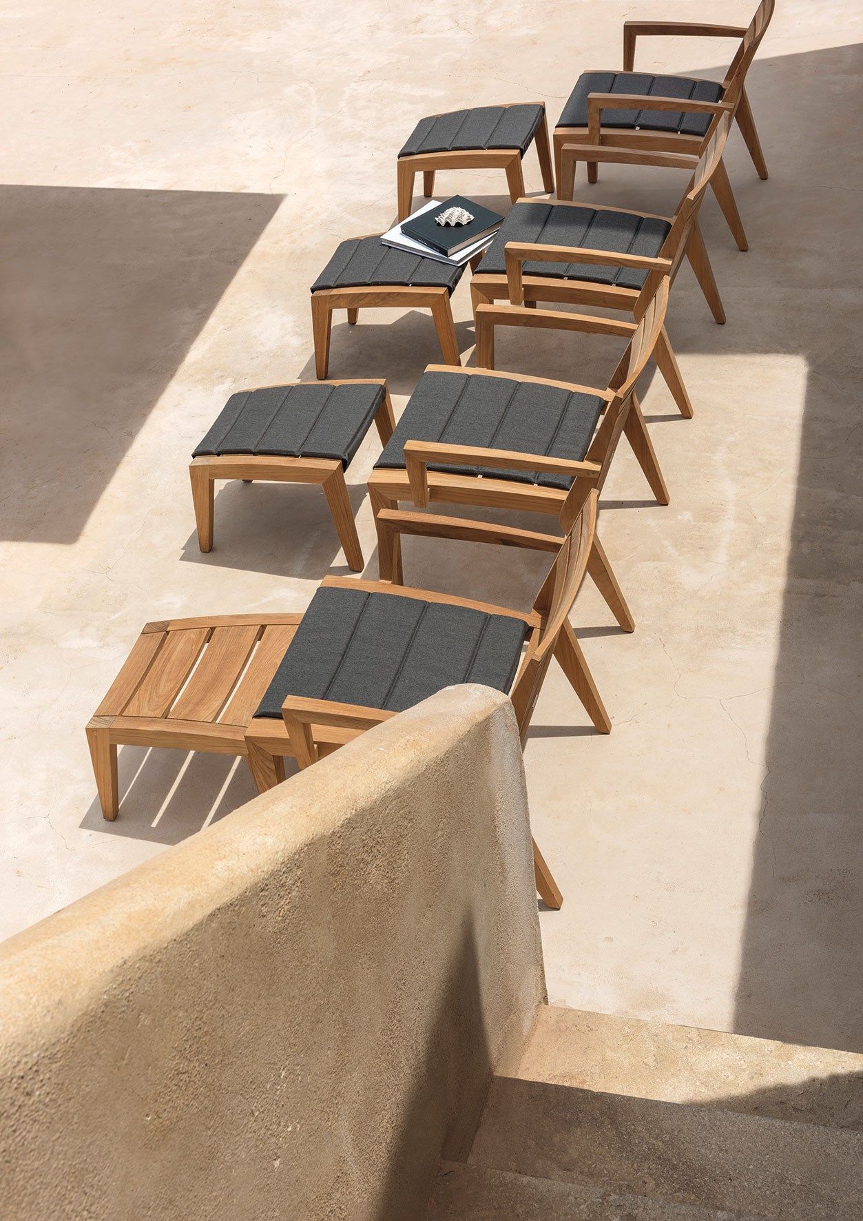 Садовое кресло из тикового дерева Ethimo Рибо ARCH-00051324 - Вид №4