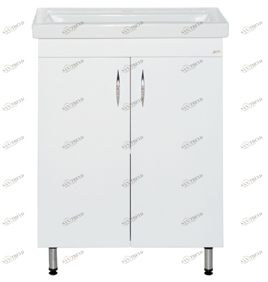 Тумба Фостер-60 прямая белая с раков. меб. Фостер 60 см MISTY 2312170