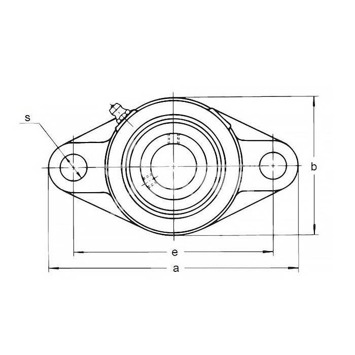 IS2010 Подшипниковый узел UFL001 ISKRA  - Вид №1