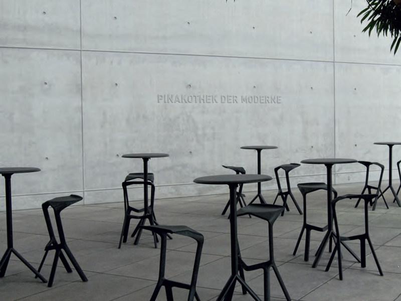 Plank Высокий штабелируемый табурет из полипропилена Miura sun-id-1424963 - Вид №6