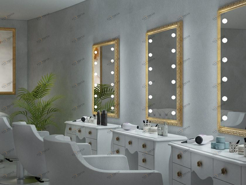 UNICA by Cantoni Прямоугольное настенное деревянное зеркало со встроенной подсветкой Mf sun-id-1366247