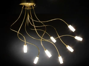 Metal Lux Потолочный светильник из листового золота с гибким кронштейном Free spirit