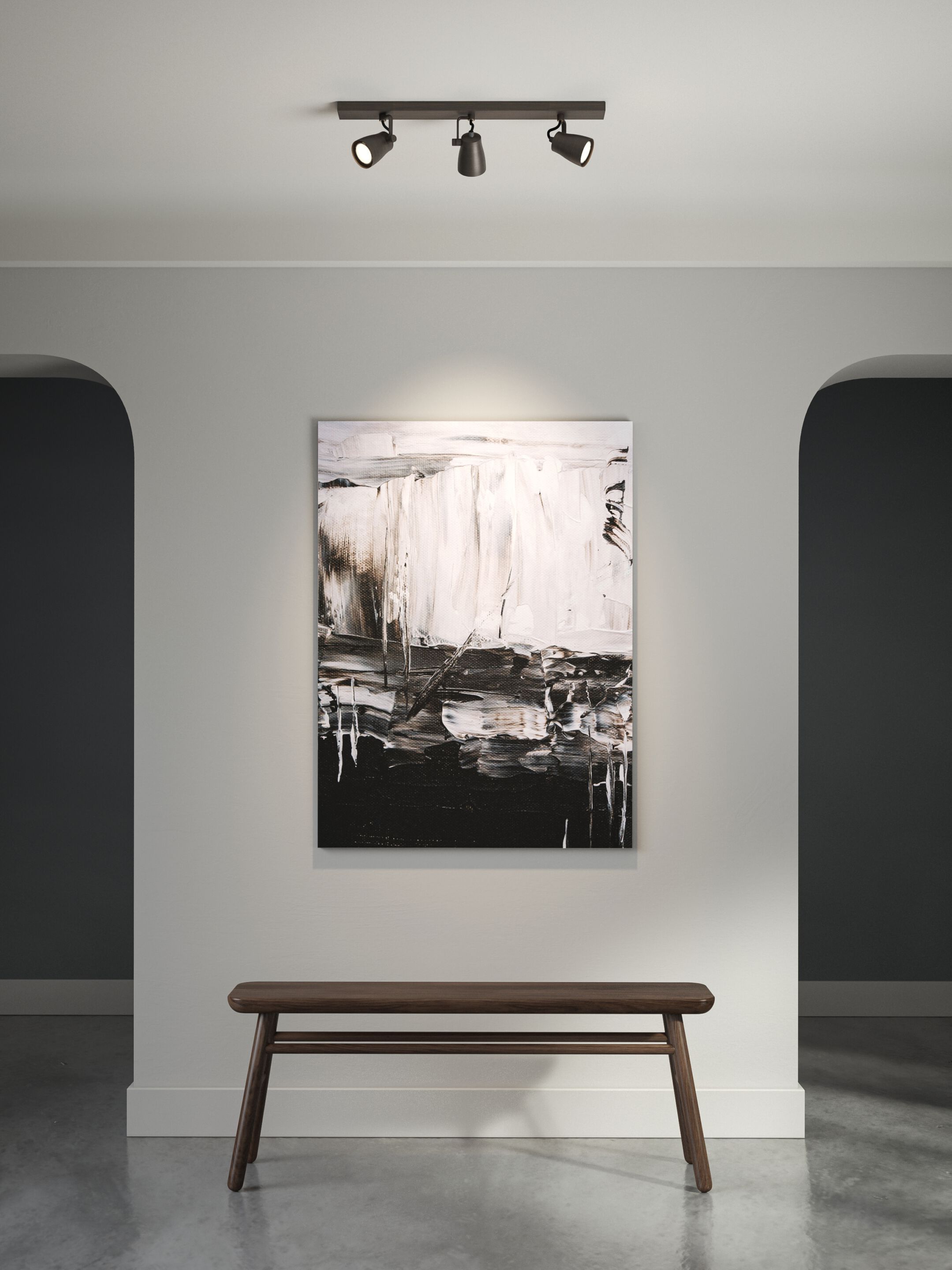 Несколько регулируемых потолочных алюминиевых прожекторов Astro Lighting JUNO TRIPLE BAR ARCH-00026686 - Вид №1