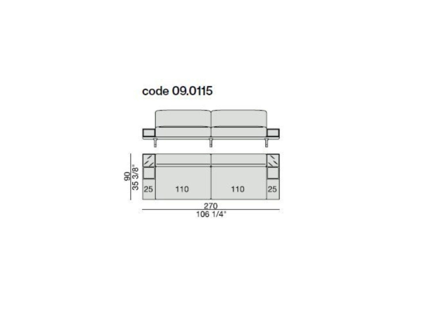 Тканевый диван с отсеком для хранения Porada Soul ARCH-00136846 - Вид №8
