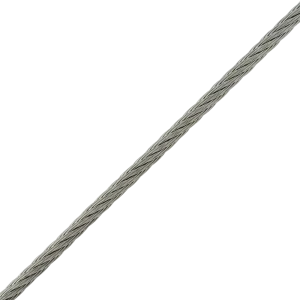 Трос Standers нержавеющая сталь А4 DIN 3055 2 мм цвет серебро 50 м/уп.