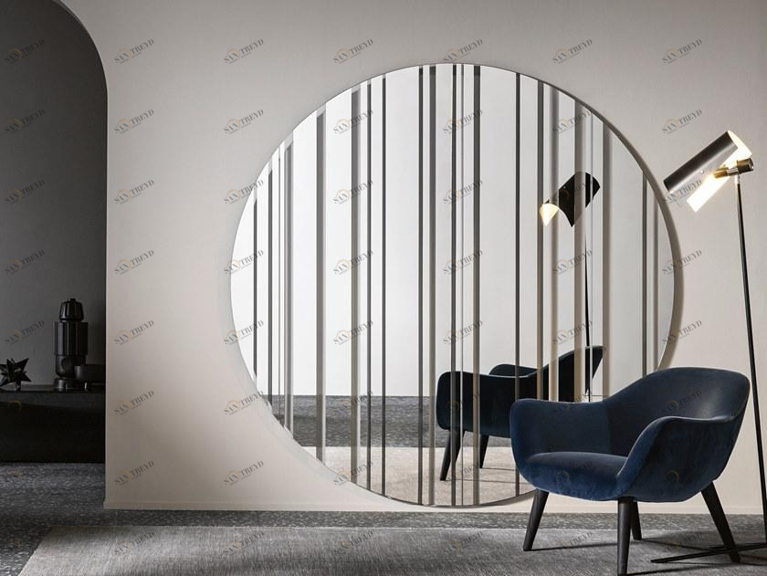 Tonelli Design Круглое настенное зеркало Barcode sun-id-1453628