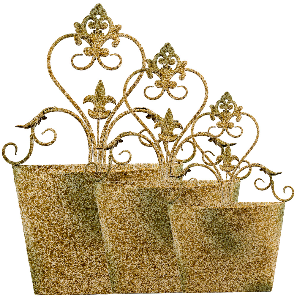 3112124 Металлическое кашпо «Верментино», версия S Object Desire  - Вид №1