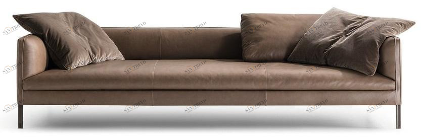 Molteni & C. 3-х местный кожаный диван sun-id-1375321