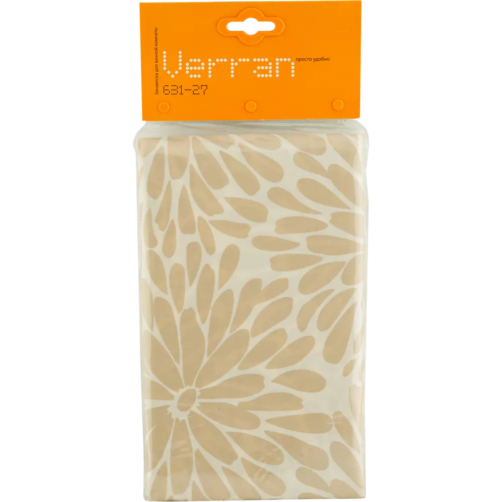 Штора для ванной комнаты «Petal» 180х180 см цвет бежевый Santreyd STLM-2191312 - Вид №6