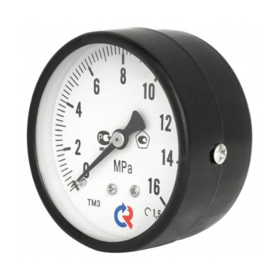 TM-310T.0210 Манометр TM310T с задним подключением Valtec 1/4", 0-10 бар 