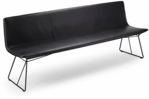 Freifrau Кожаная скамейка со спинкой Amelie