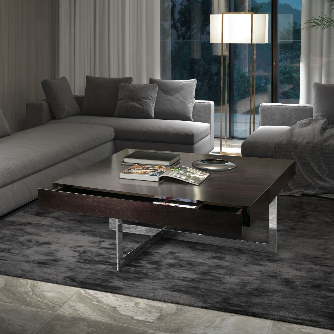 Деревянный квадратный журнальный столик Hurtado Evolution ARCH-00057458 - Вид №2