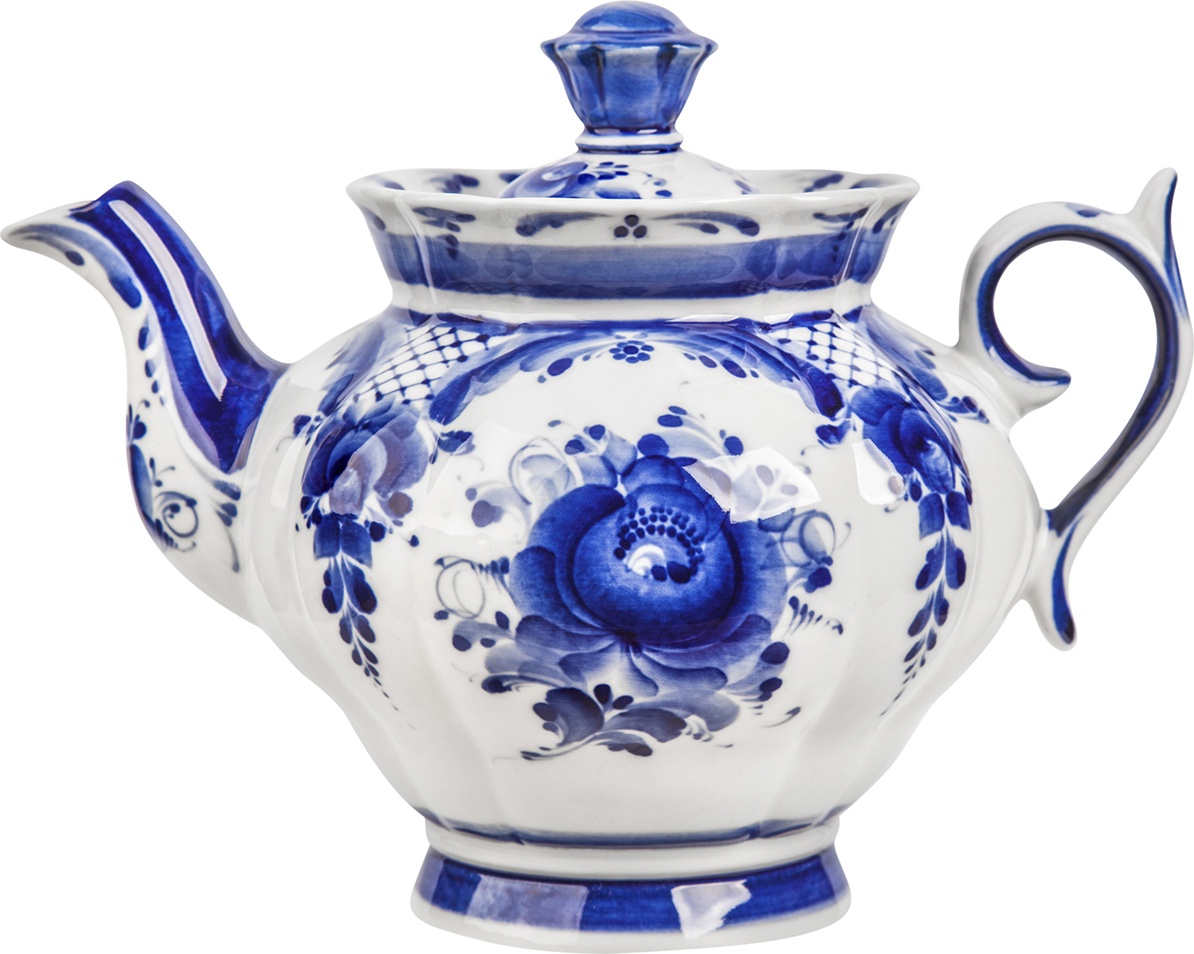 10621808 Чайник заварной Фарфоровый Гжельский фарфоровый завод Россия 