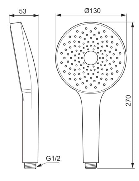 Ручной душ Ideal Standard Idealrain Solos ARCH-00056205 - Вид №2