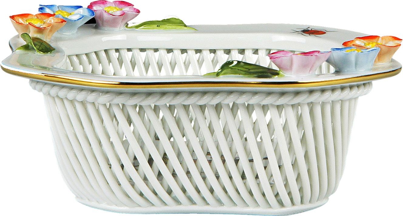 66447 Herend Корзинка ажурная 11,5см "Ротшильд" Фарфор 