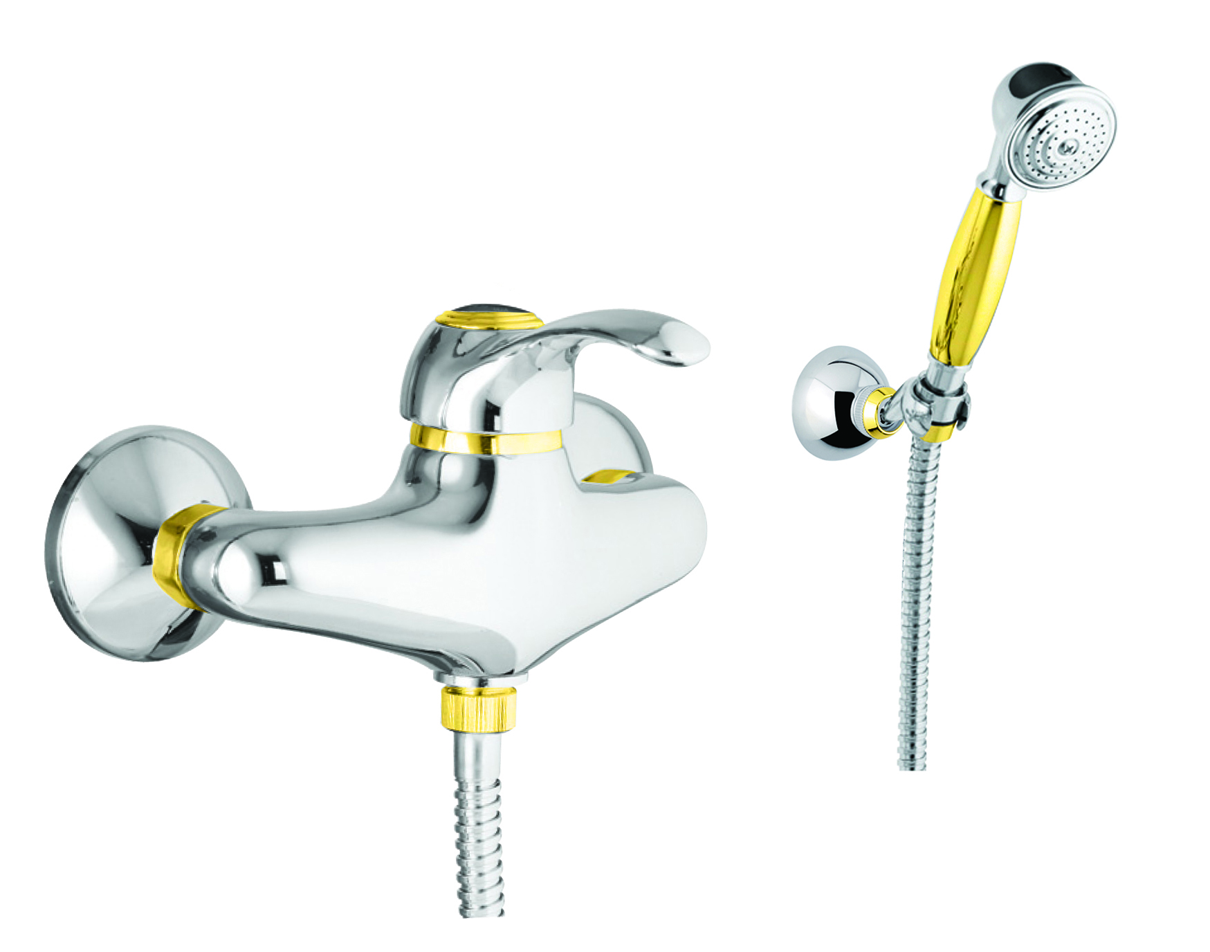 AU870101017 Смеситель для душа Armony , хром-золото Webert Aurora