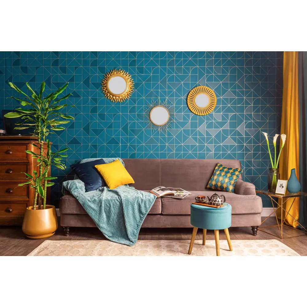 Обои флизелиновые Grandecolife Grand Hotel зелёные 0.53 м GV3002 STLM-2031154 - Вид №4