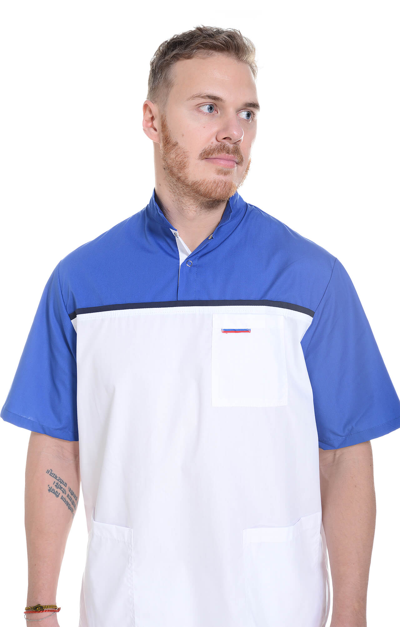 61949 Костюм "Лидер" белый василек  Медицинская одежда  размер 56-58/182-188 Спецодежда  - Вид №16