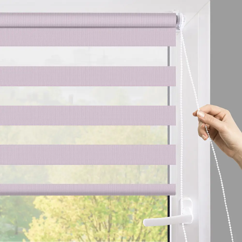 Рулонная штора день-ночь MIAMOZA Петер 55×160 см сиреневая 89411406 STLM-1563655 - Вид №7