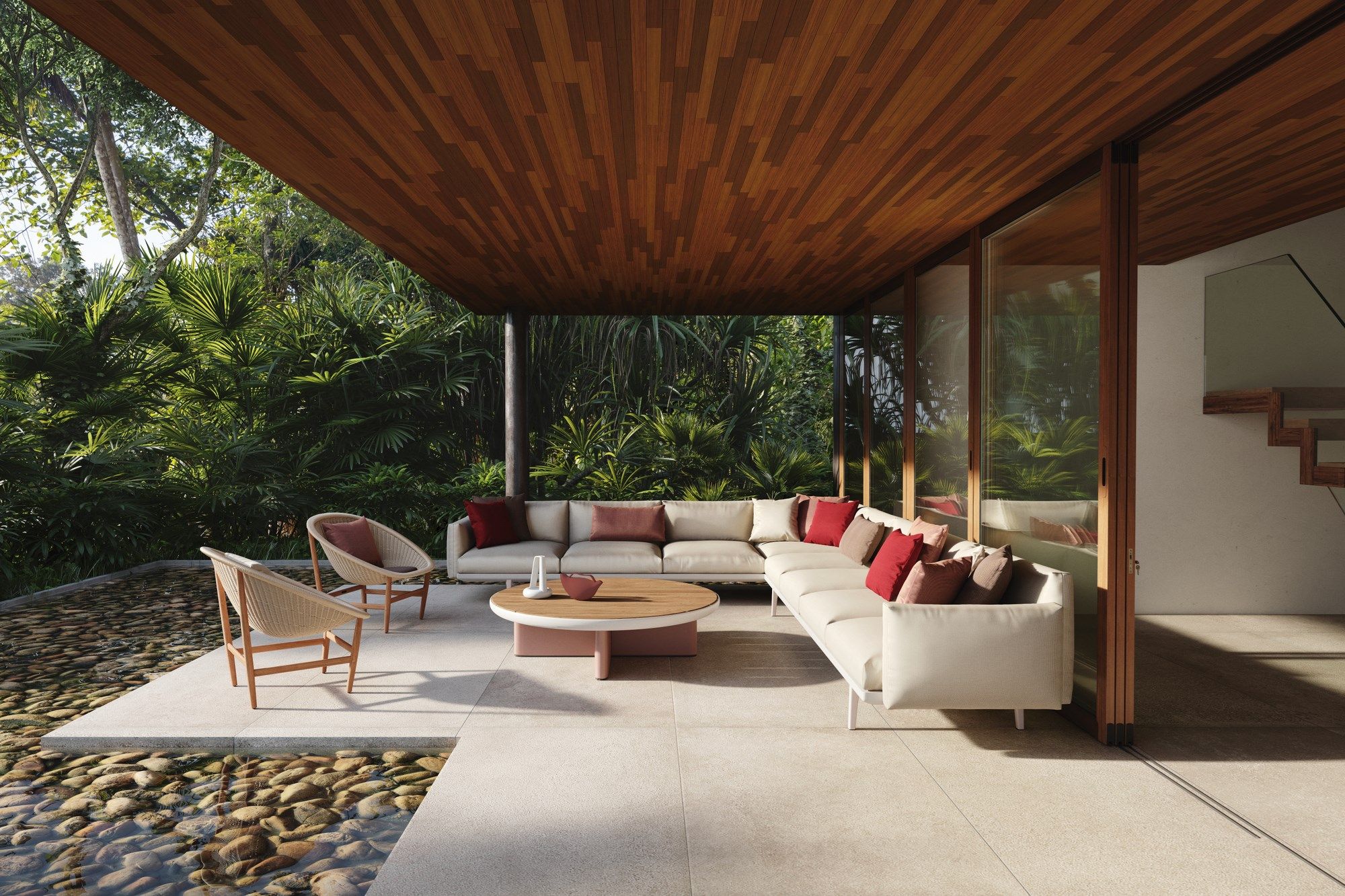 Тканевый модульный садовый диван Kettal Boma ARCH-00084392 - Вид №7