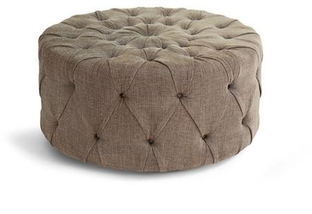 Borzalino Круглый тафтинговый пуф из ткани New kap sun-id-1509528 - Вид №1