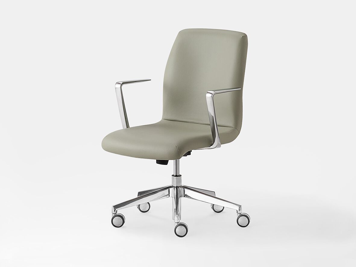 Офисное кресло с кожаной обивкой Kastel Kaoma ARCH-00050272