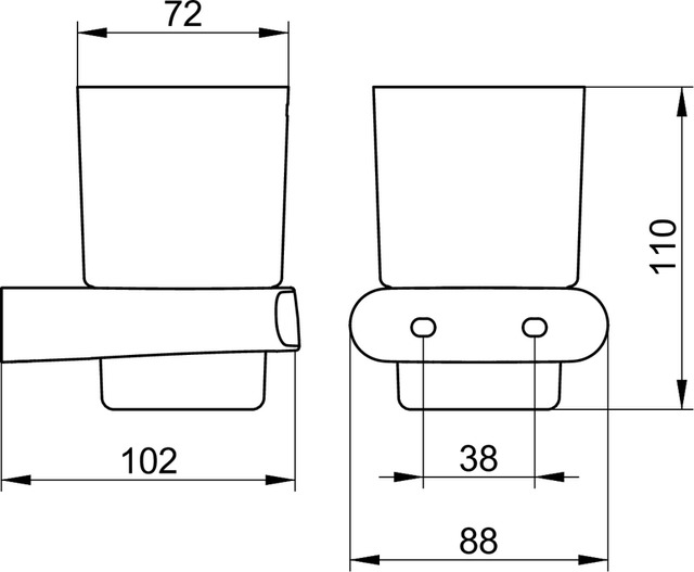 11650019000 Держатель стакана KEUCO Elegance - Вид №2