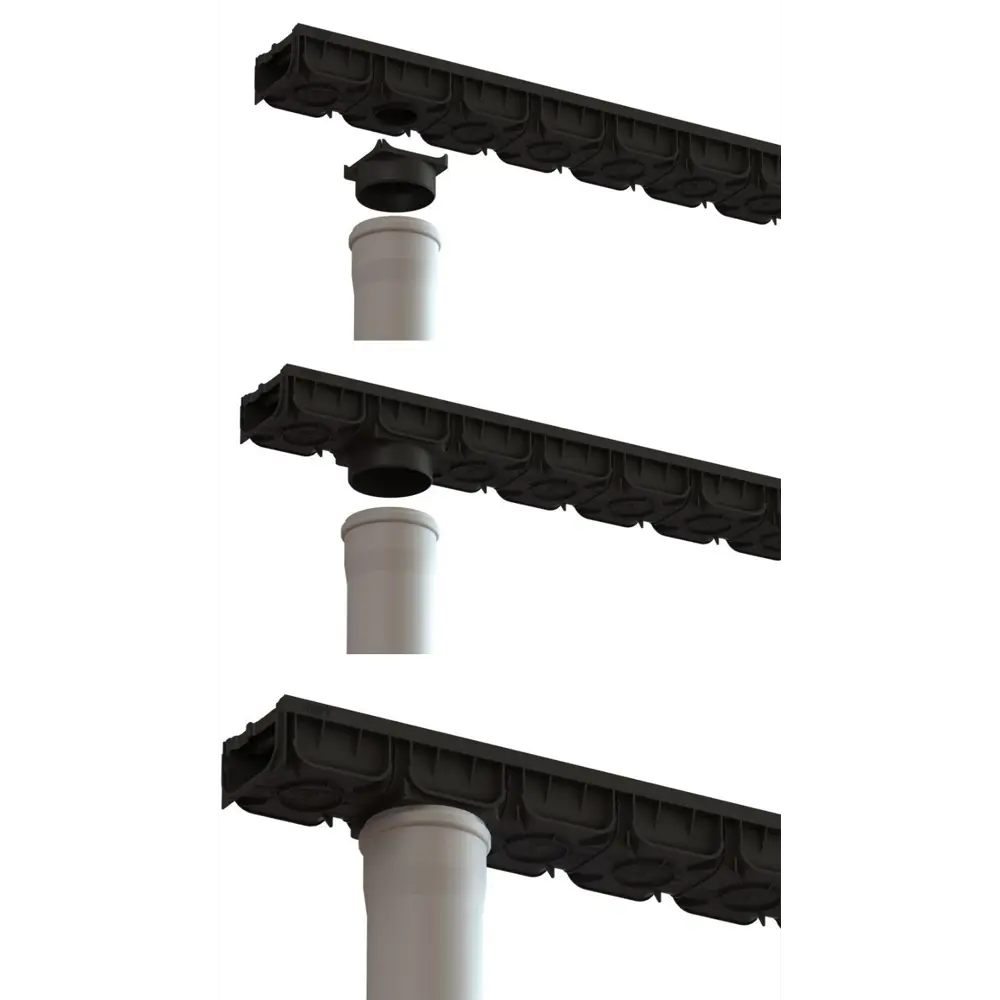 Лоток Standartpark Spark 2 пластиковый 1000x125x70 мм с чугунной решеткой класса А15 STLM-2120734 - Вид №2