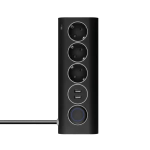 Сетевой фильтр Rombica Neo WC3U 3 розетки с заземлением 3x1.5 мм 2 USB 1.5 м 3500 Вт цвет черный