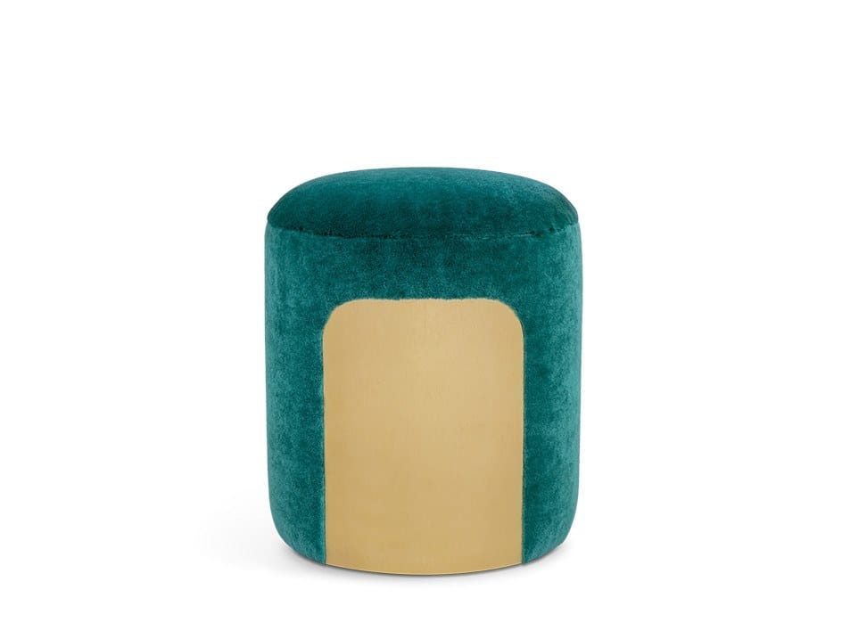 Круглый пуф из ткани Essential Home Happy Few ARCH-00029374 - Вид №2