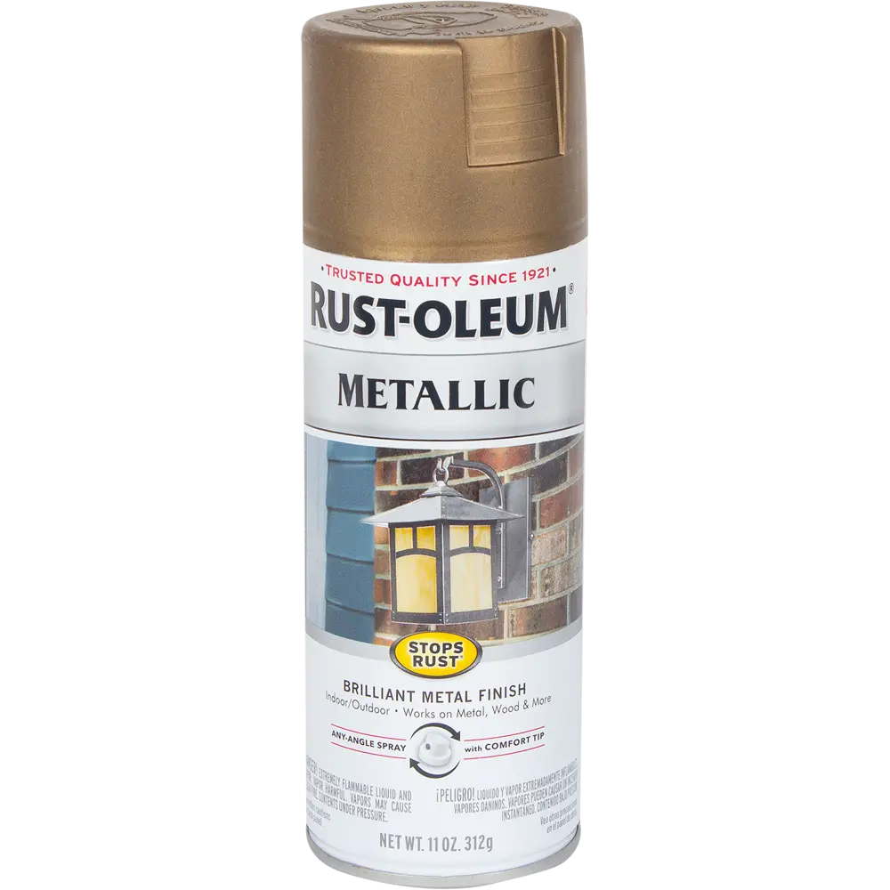 Краска аэрозольная по ржавчине цвет анти-латунь 340 г RUST-OLEUM STLM-2191981