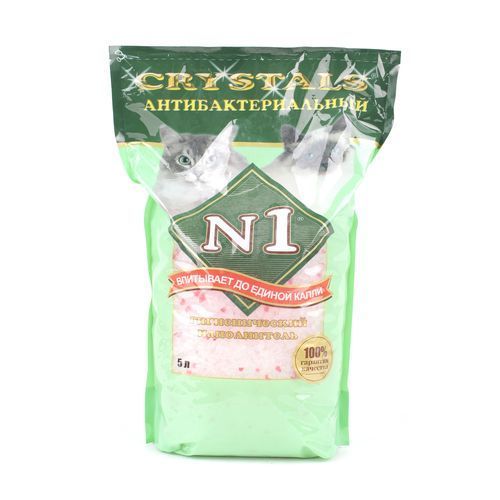 Т0023820 Наполнитель для кошачьего туалета, силикагелевый, антибактериальный Наполнитель №1 