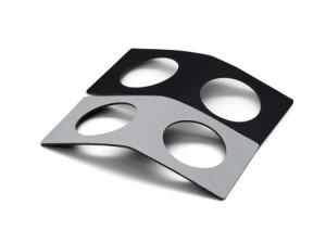 98233 NUPO black/metallic кольцо для cалфетки 6х14см, набор 2шт;LIND DNA