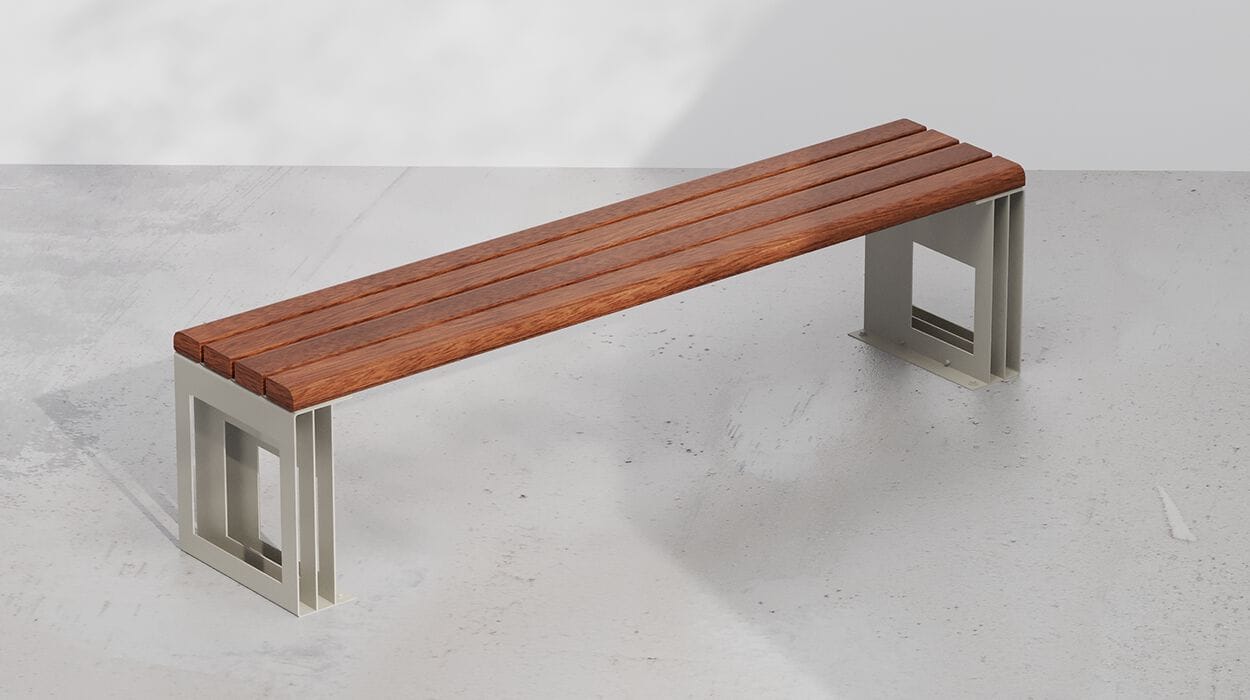 Металлическая скамья без спинки DIMCAR ARCH-00078098 - Вид №1