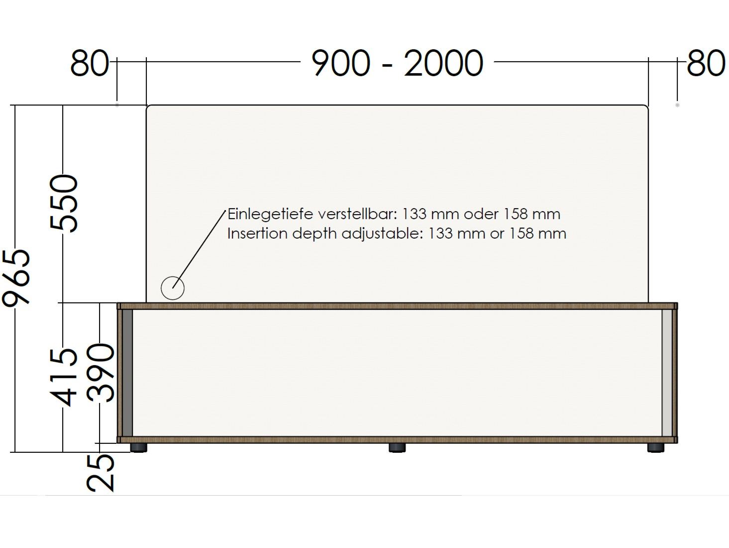 Двуспальная кровать-контейнер из многослойного материала Müller Small Living SPAZE ARCH-00061252 - Вид №19