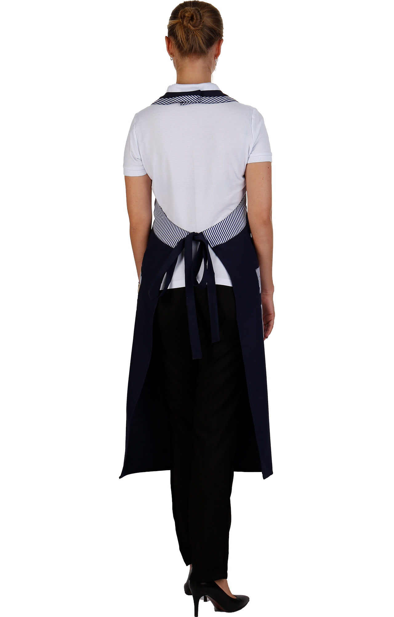 60670 Фартук DOREY с нагрудником dark blue (темно-синий) DOKER  Одежда для официантов  размер  - Вид №5