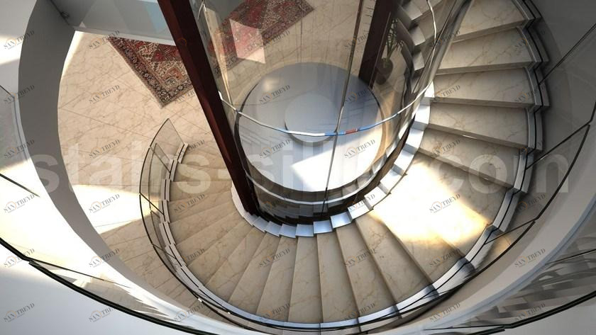 Siller Treppen Винтовая лестница из стали и стекла Cobra sun-id-1449508