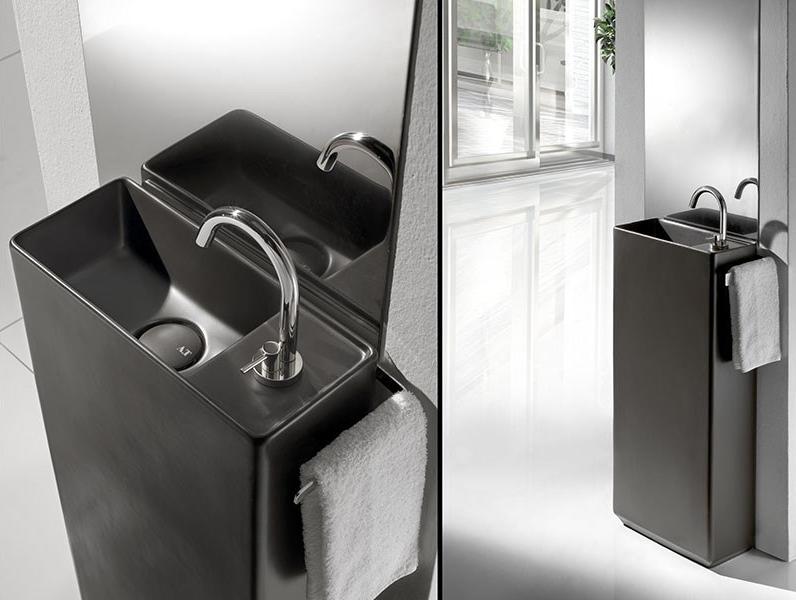 L635T0R1VP.100 Напольная раковина прямоугольная A. e T. Italia Fly mini Белый глянцевый AeT ITALIA - Вид №1