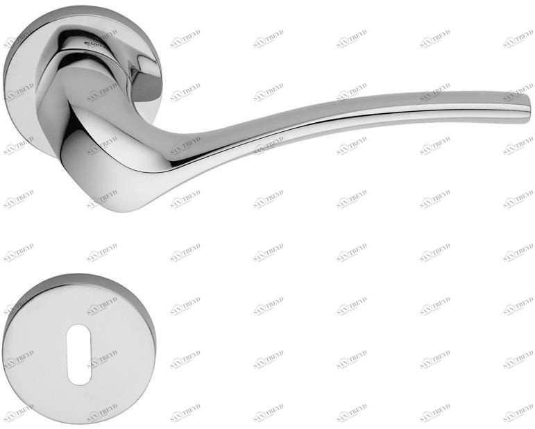 LINEA CALI' Ручка из хромированной латуни на розетке с замком Ibis sun-id-1443312