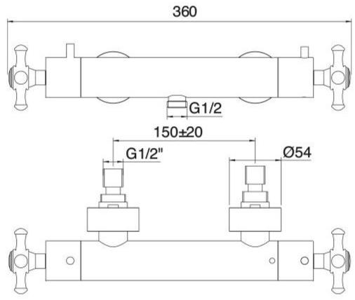 Rubinetterie Treemme Old italy  4488  - Вид №1