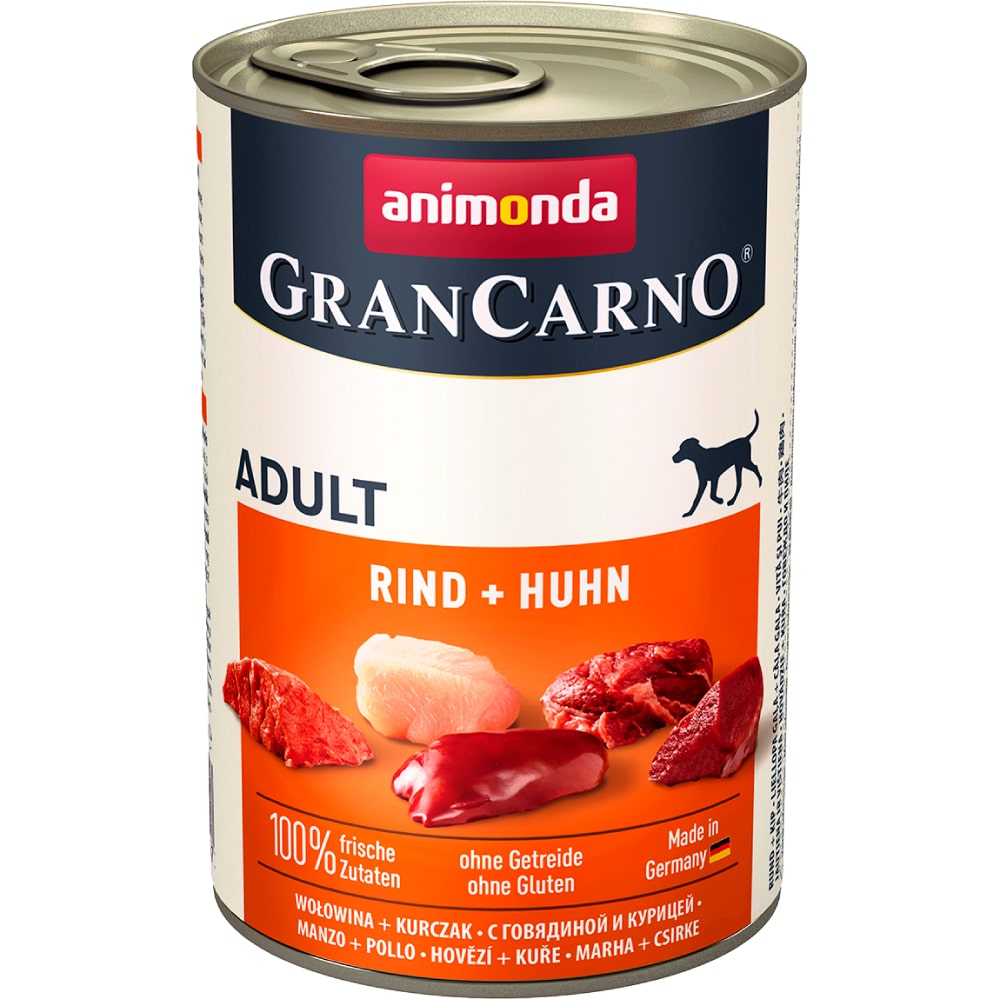 ПР0060001 Корм для собак Gran Carno Original Adult говядина и курицей банка 400г Animonda 