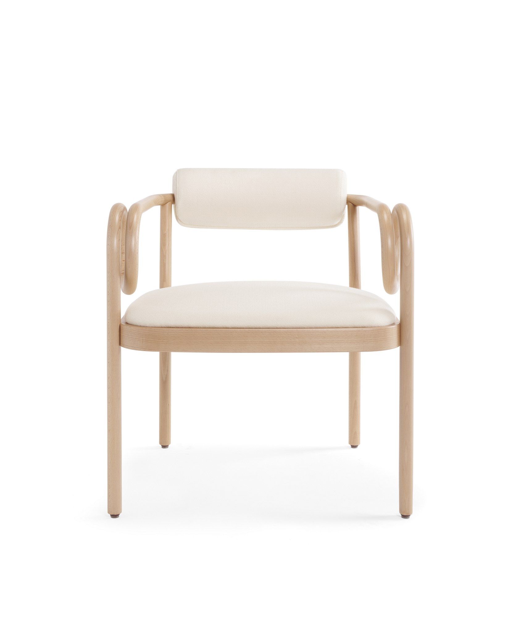 Кресло с подлокотниками из гнутого дерева и ткани Wiener GTV Design Loop ARCH-00112872 - Вид №11